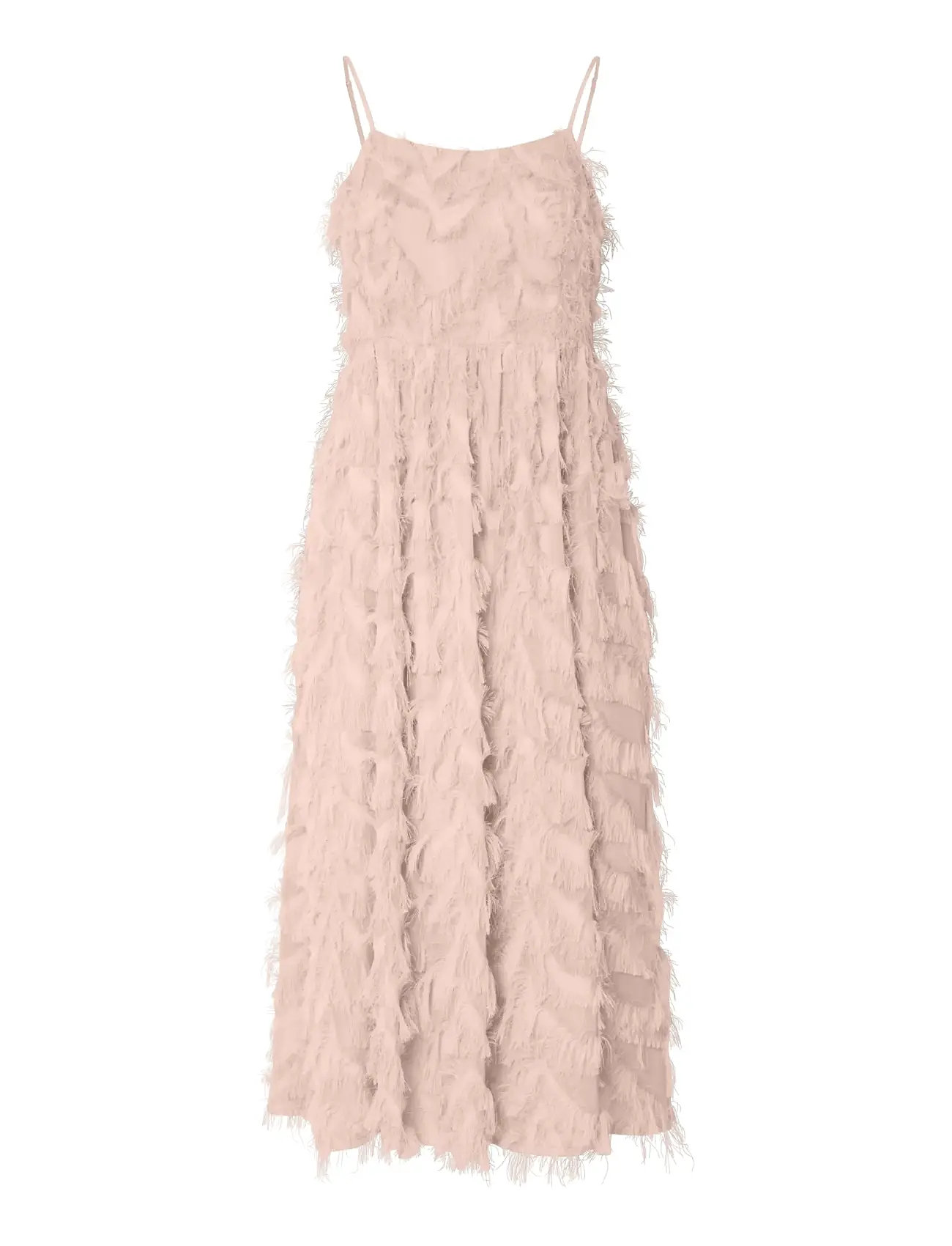 SELECTED Slfmyline Regular Midi Strap Kleid B Pink - 36 - Damen