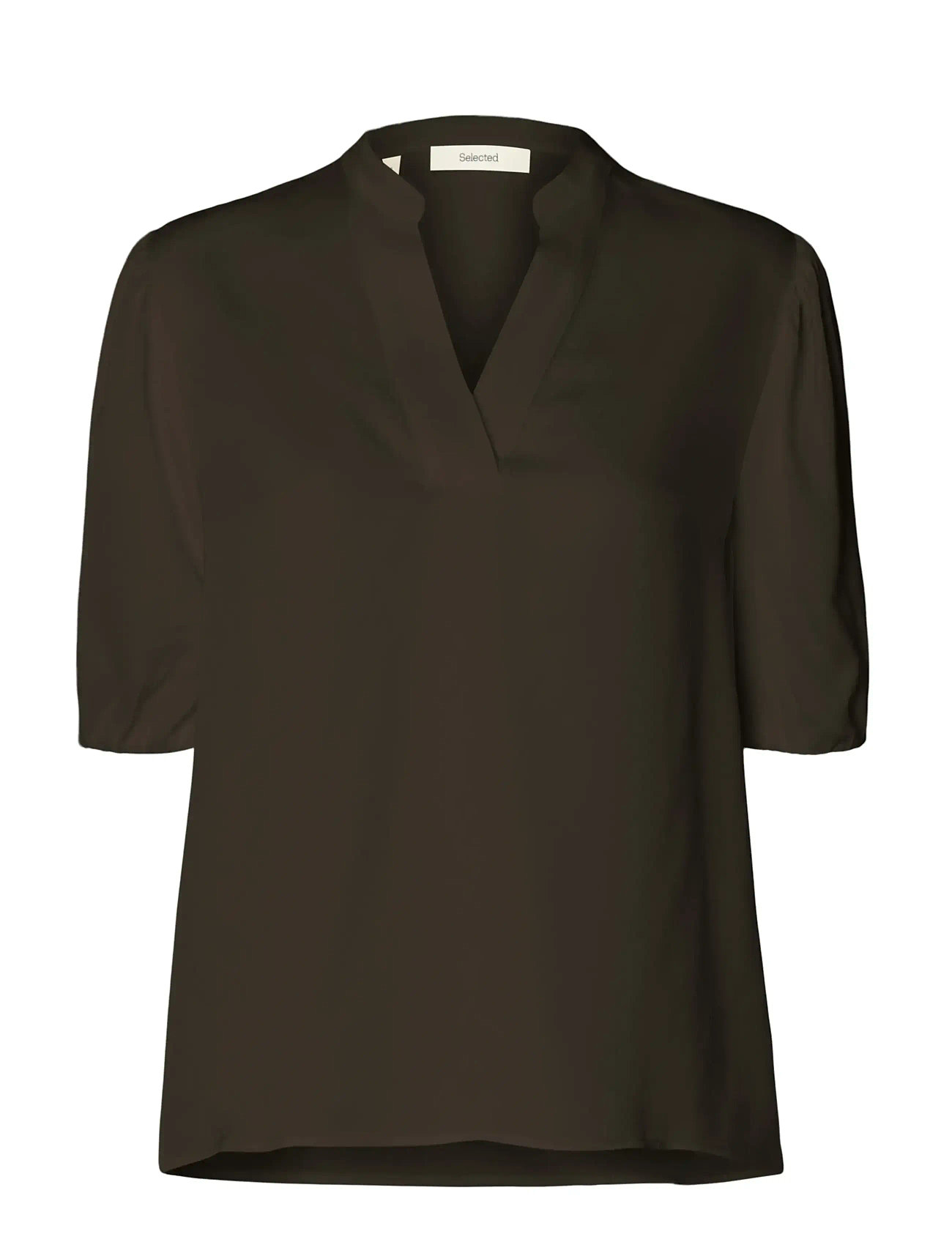 SELECTED Slflaurina 2/4 Sleeve Oberteil Ex Braun - 40 - Damen