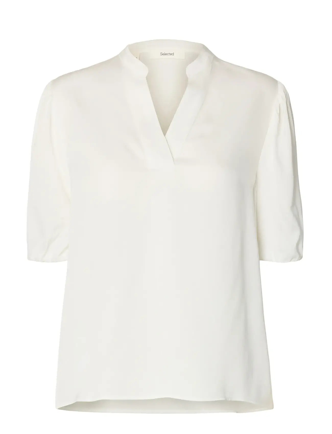 SELECTED Slflaurina 2/4 Sleeve Oberteil Ex Cream - 38 - Damen