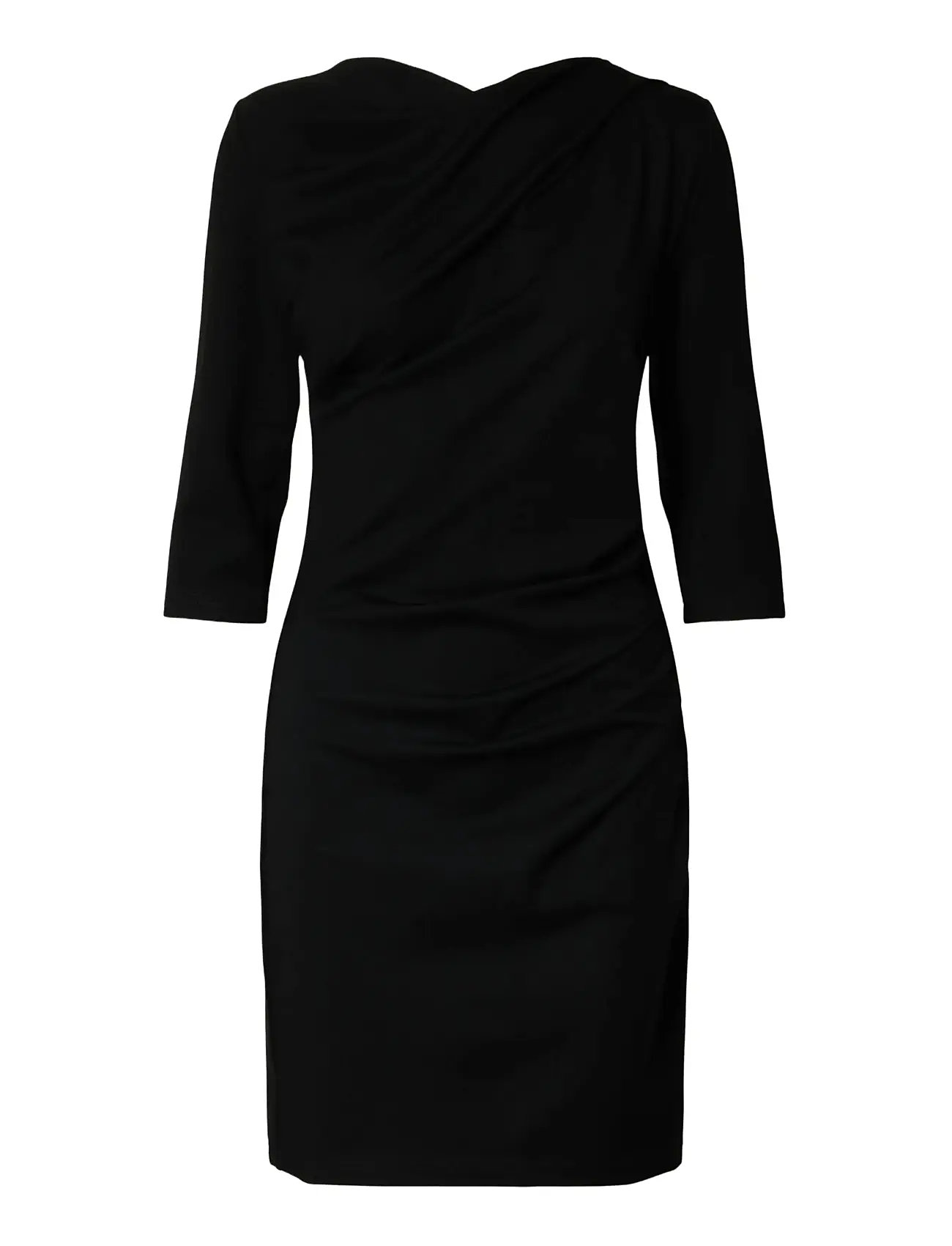 Selected Slfira-Carolina 3/4 Short Dress, M, Black, Kjoler > Kort Kjole, Dame