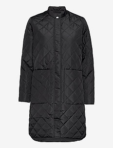 SLFFILLIPA QUILTED COAT - spring jackets - black