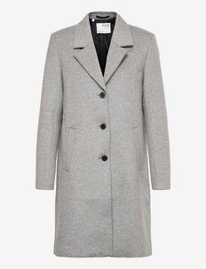 SLFSASJA WOOL COAT BOOZT B - winter coats - light grey melange