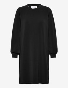 SLFTENNY  LS O-NECK SWEAT DRESS - sweatshirt dresses - black