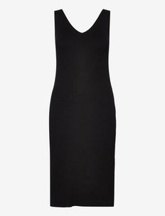 SLFTRIXIE SL KNIT MIDI DRESS B - sukienki letnie - black