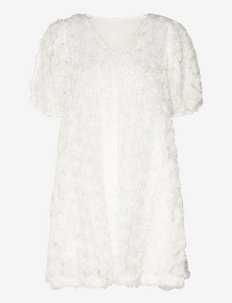 SLFSVALA 2/4 SHORT DRESS G - festkjoler - bright white