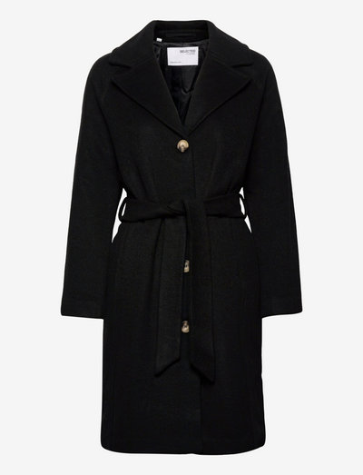 SLFMILANOOL COAT - winter coats - black