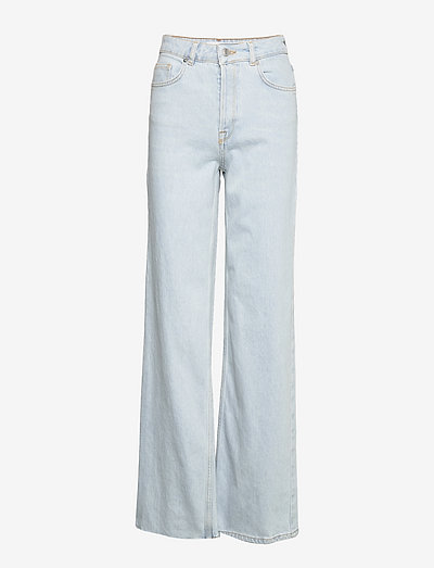 SLFALICE HW WIDE LON SKYLUE JEA - brede jeans - light blue denim