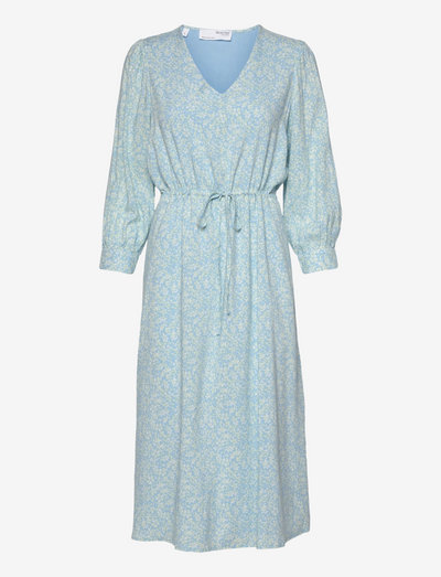 SLFBRENDA-DAMINA 7/8 MIDI DRESS M - robes de jour - blue bell