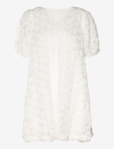 SLFSVALA 2/4 SHORT DRESS G - juhlamekot - bright white