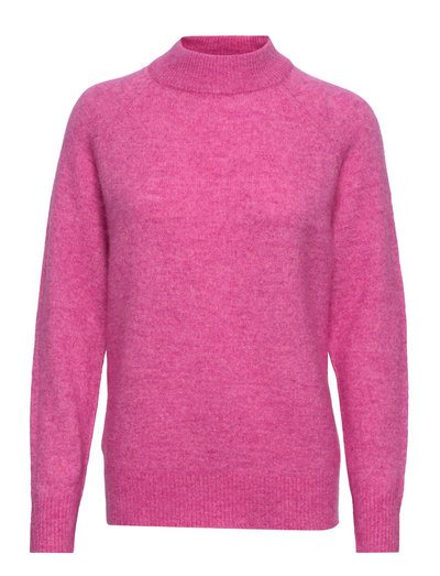 Selected Femme Slflulu Ls Knit High Neck B (Phlox Pink/Roze) - 59.99 ...