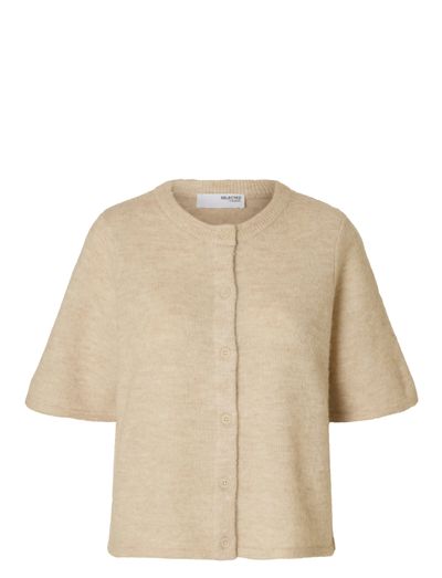 Slflulu 2 4 Knit O Neck Knit O Birch Detail Melange