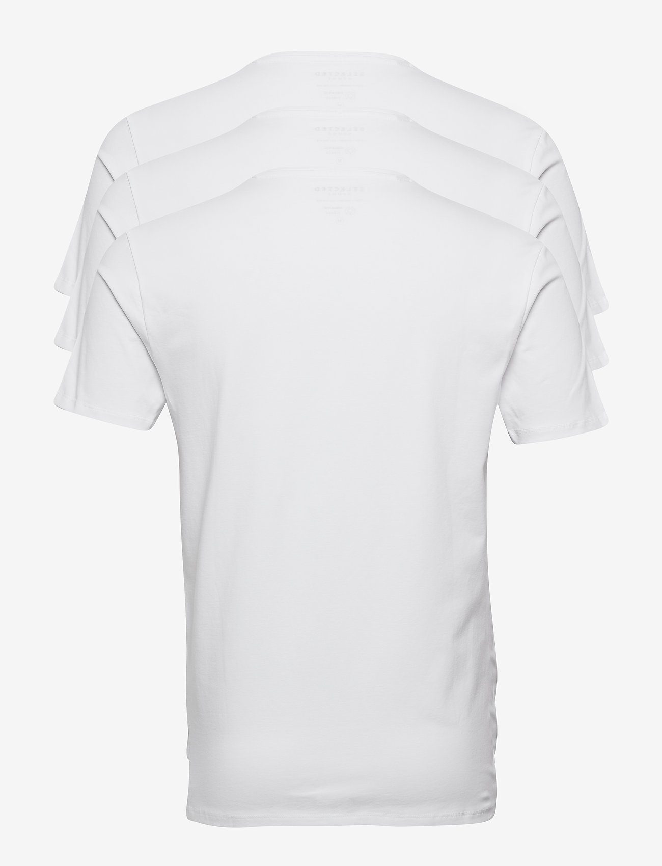 Selected Homme - SLHNEWPIMA SS O-NECK TEE 3 PACK - multipack t-shirts - bright white - 1