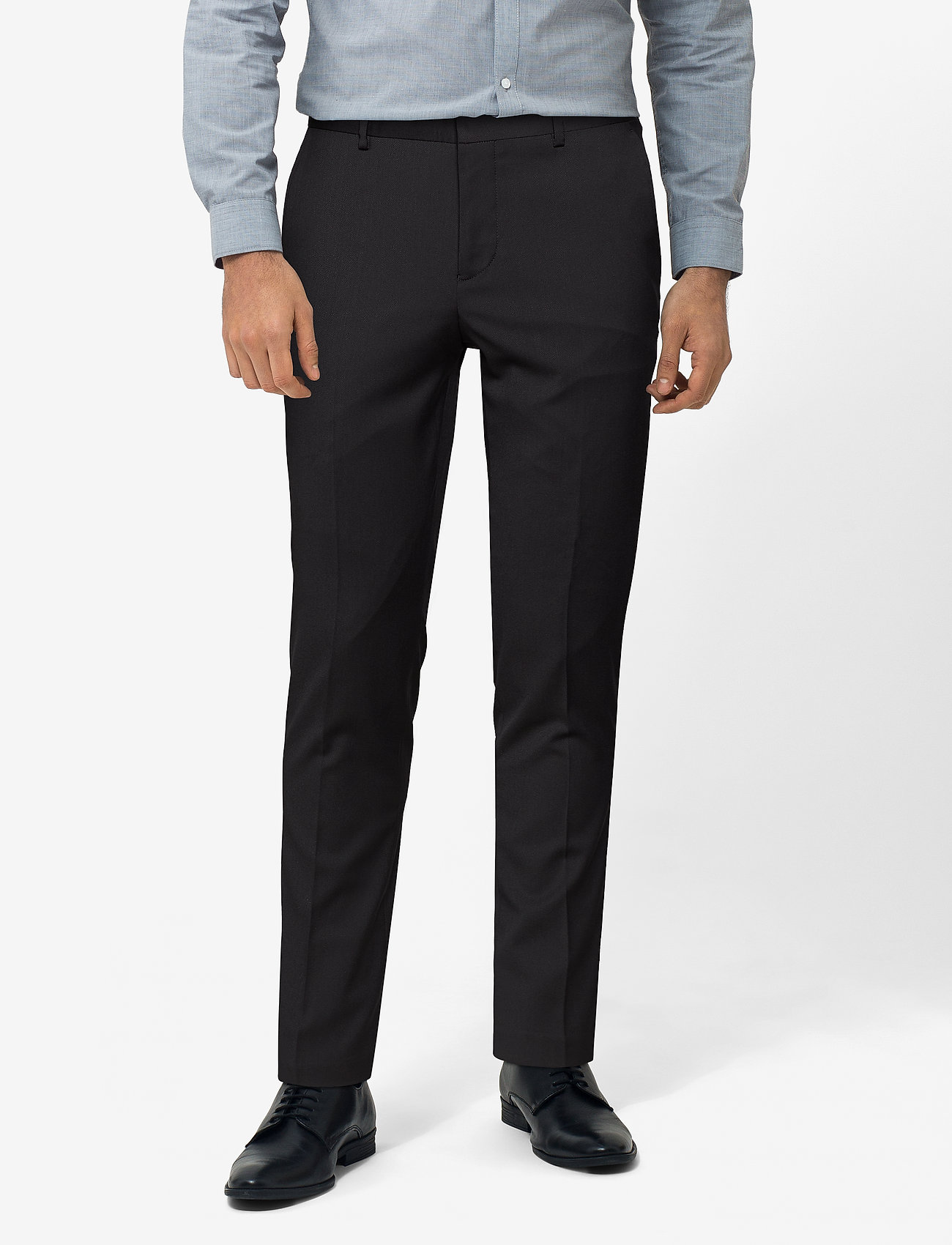 Selected Mens Slhslim-mylobill Black TRS B Noos Suit Trousers