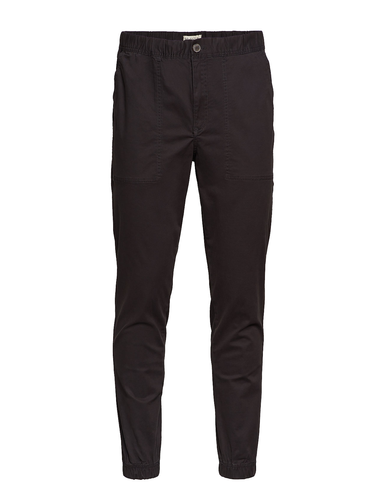 Selected Homme Slhslimtapered-Mateo Pants W Chinos Byxor Svart [Color: BLACK ][Sex: Men ][Sizes: S,M,L ]