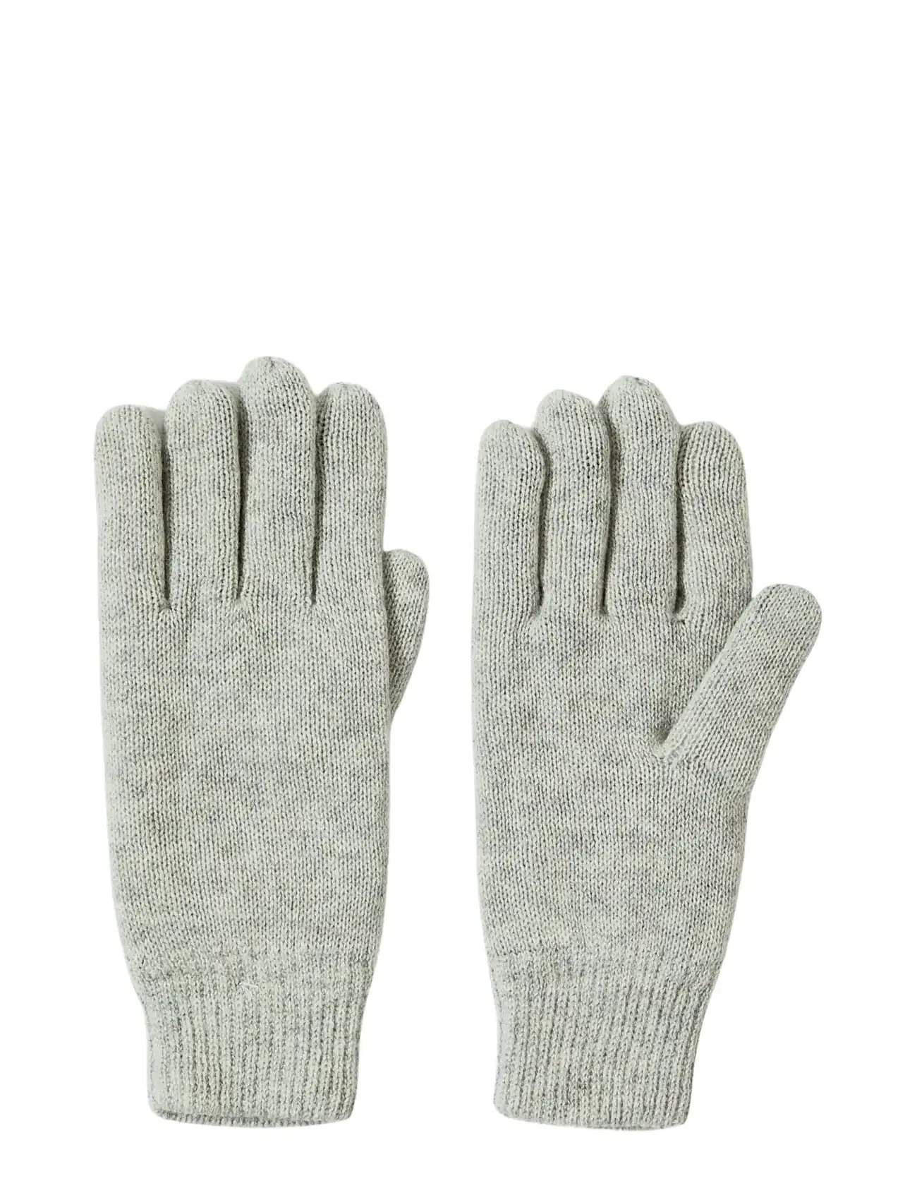 Selected Slhcray Wool Blend Gloves, One Size, Grey, Handsker > Fingerhandsker, Herre
