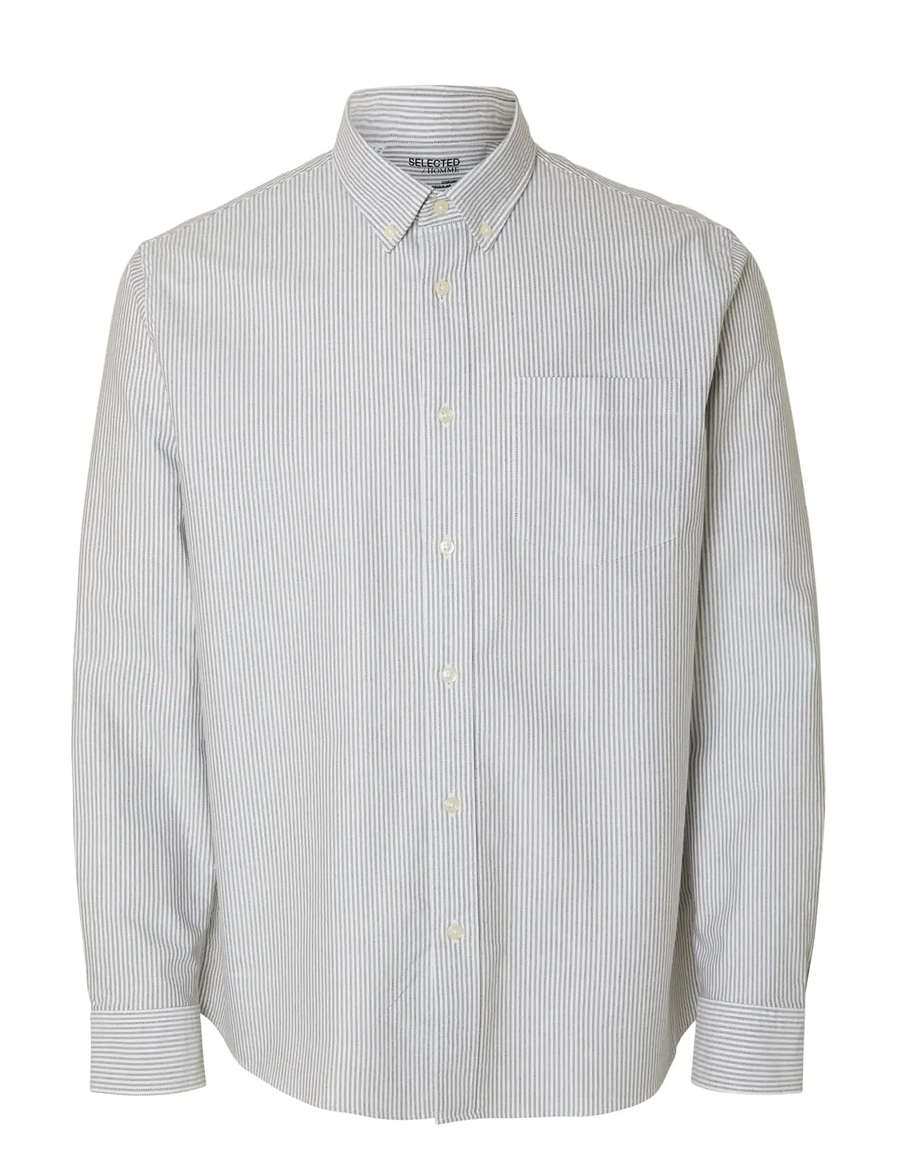 SELECTED Slmregcole Rick-Ox Shirt Ls Noos Grau - XL - Herren