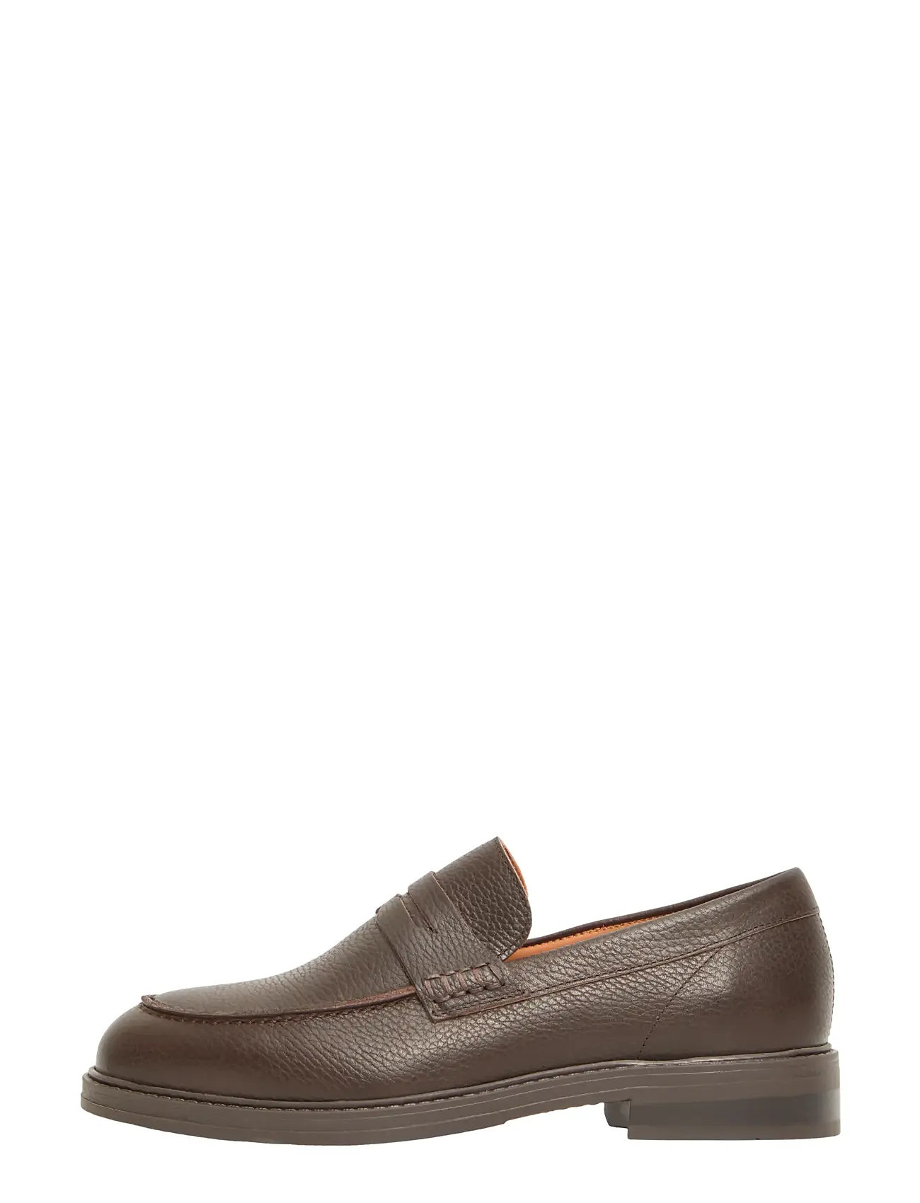 SELECTED Slmblake Leder Penny Loafer Braun - 42 - Herren