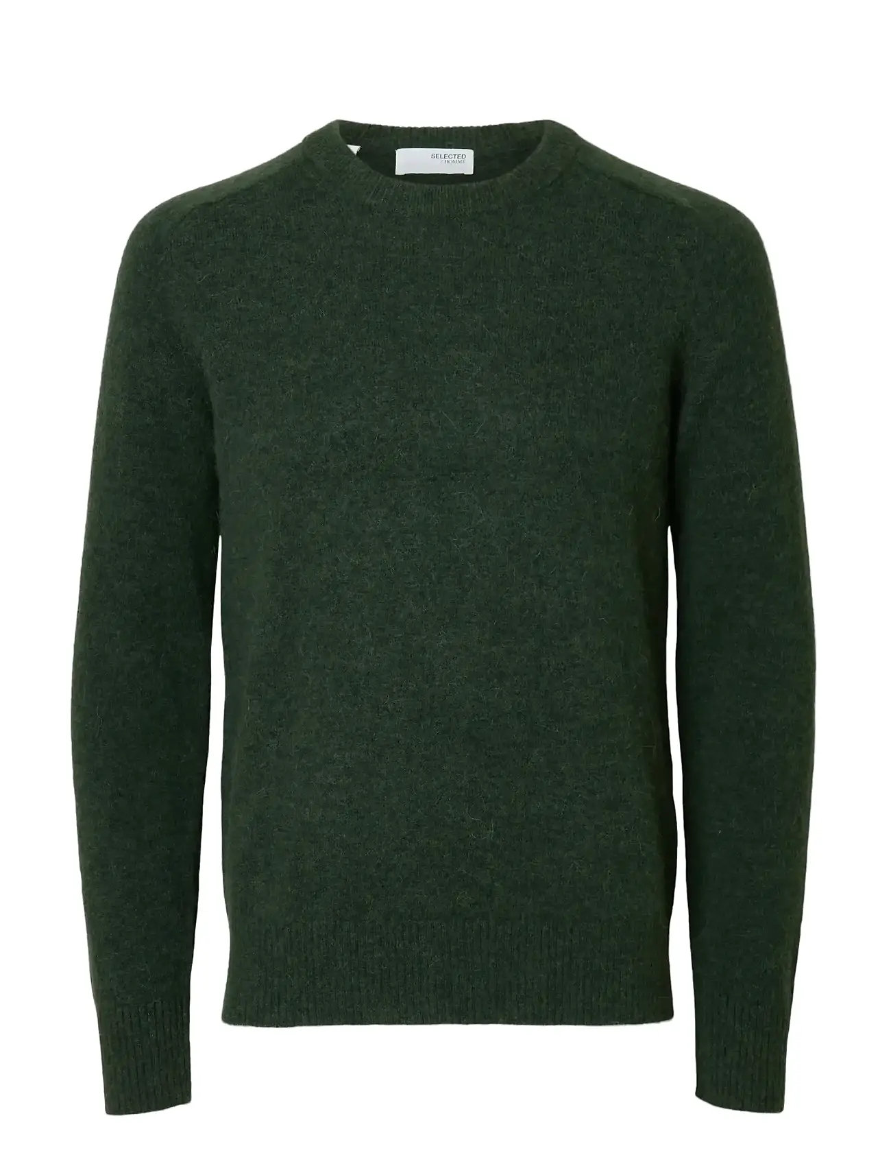 SELECTED Slmrai Ls Knit Crew Neck Noos Khaki - L - Herren