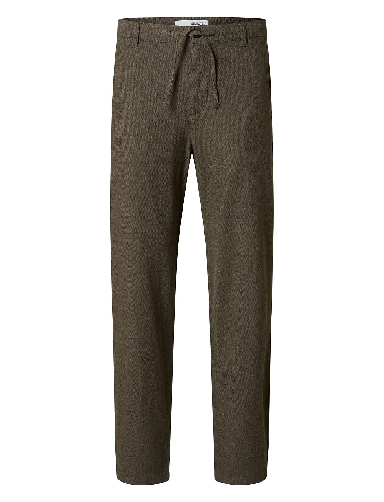 SELECTED Slm172-Slimtape Brody Linen Bld Pnt Noos Grün - M - Herren