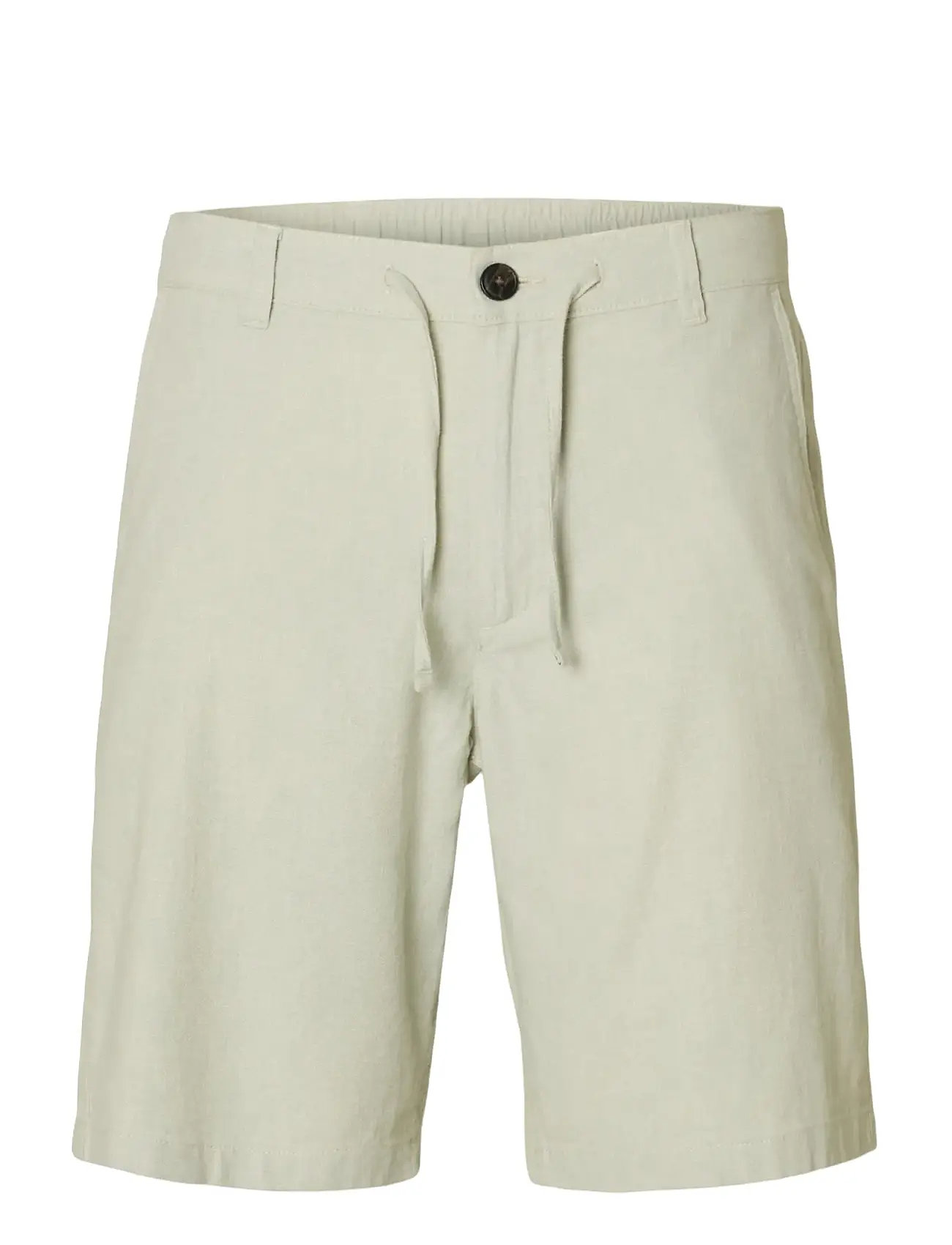 SELECTED Slmregular-Brody Linen Bld Shorts Noos Cream - L - Herren