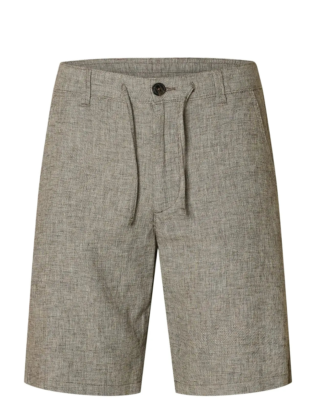 SELECTED Slmregular-Brody Linen Bld Shorts Noos Grau - XXL - Herren