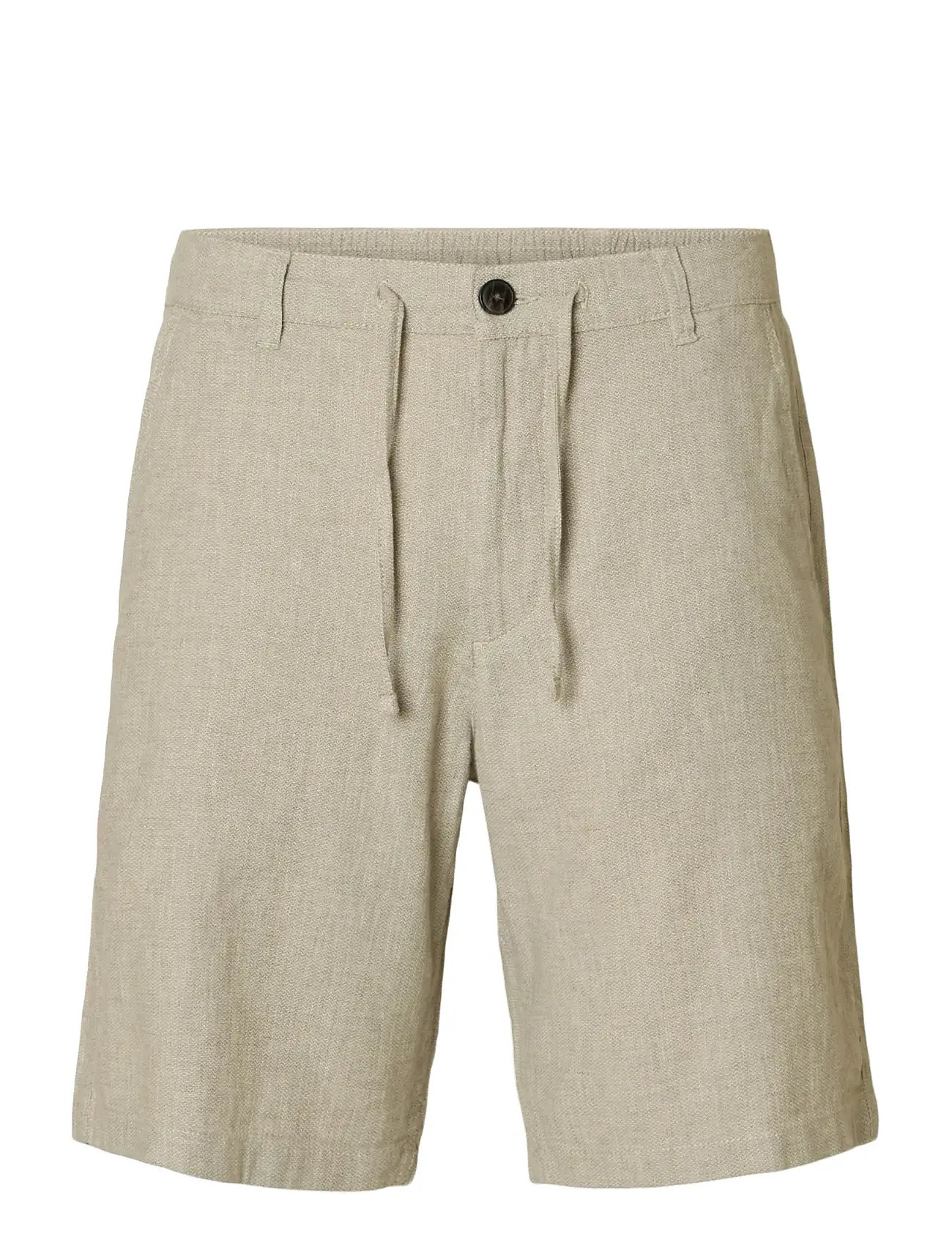 SELECTED Slmregular-Brody Linen Bld Shorts Noos Beige - M - Herren