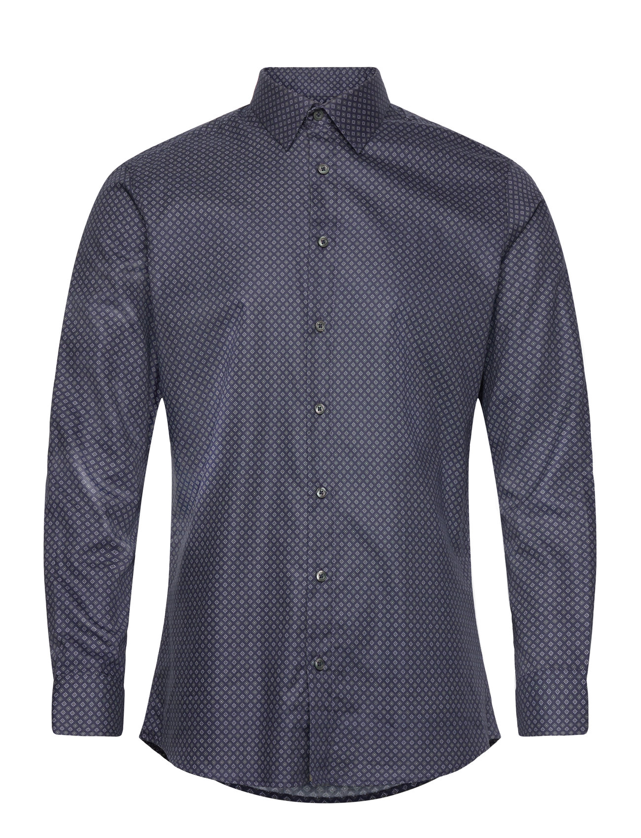Slhslim-Ethan Shirt Ls Aop Noos Navy Selected Homme 113811