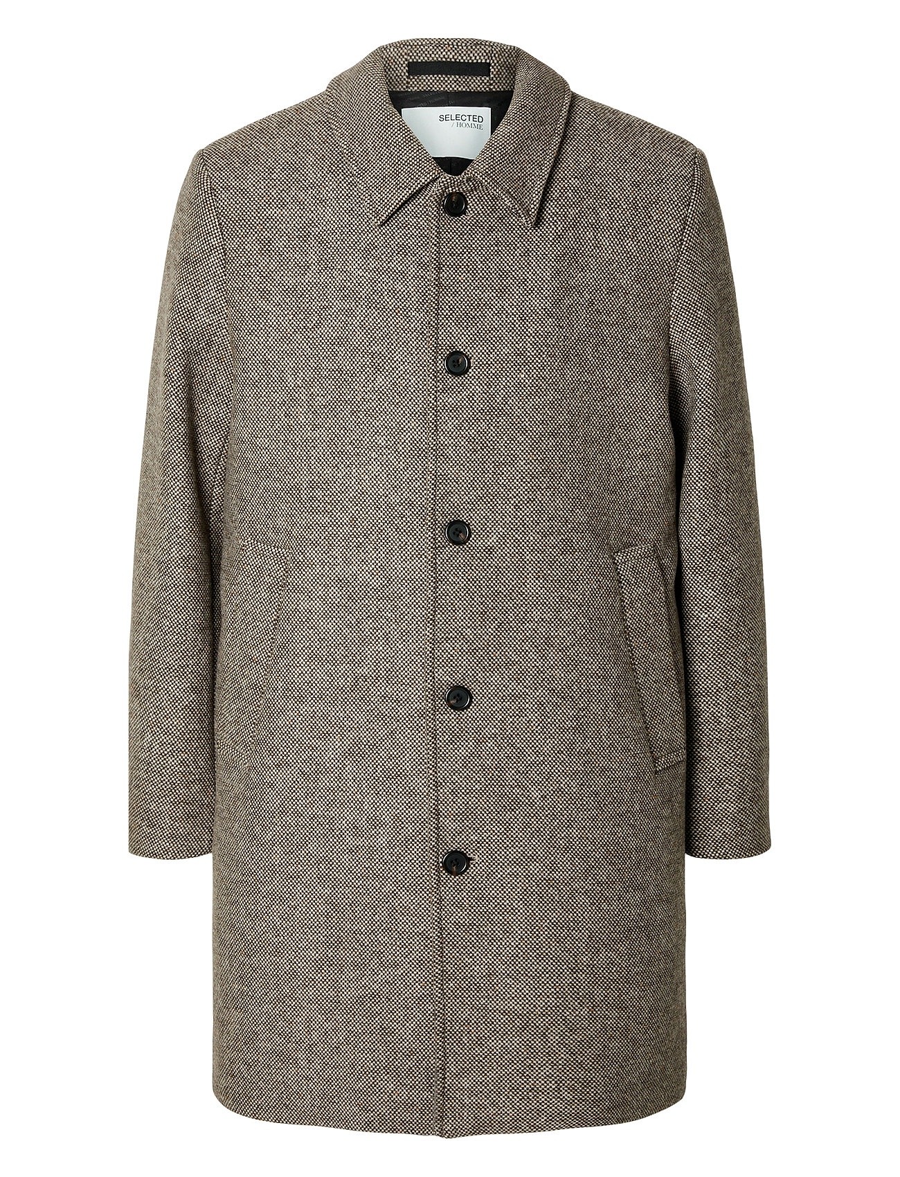 Slharchive Car Coat Noos Tynd Frakke Grey Selected Homme