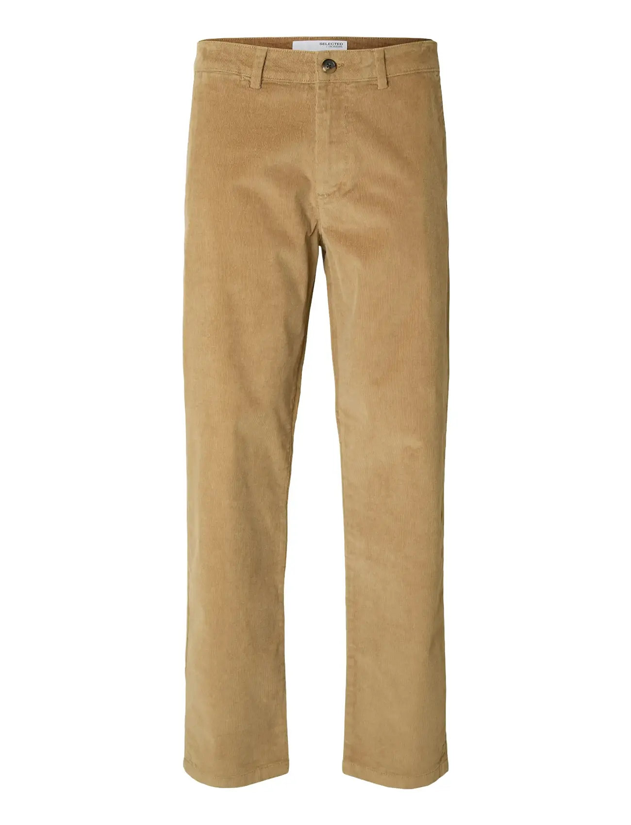 SELECTED Slh196-Straight Miles Cord Hosen W Noos Beige - 36x34 - Herren