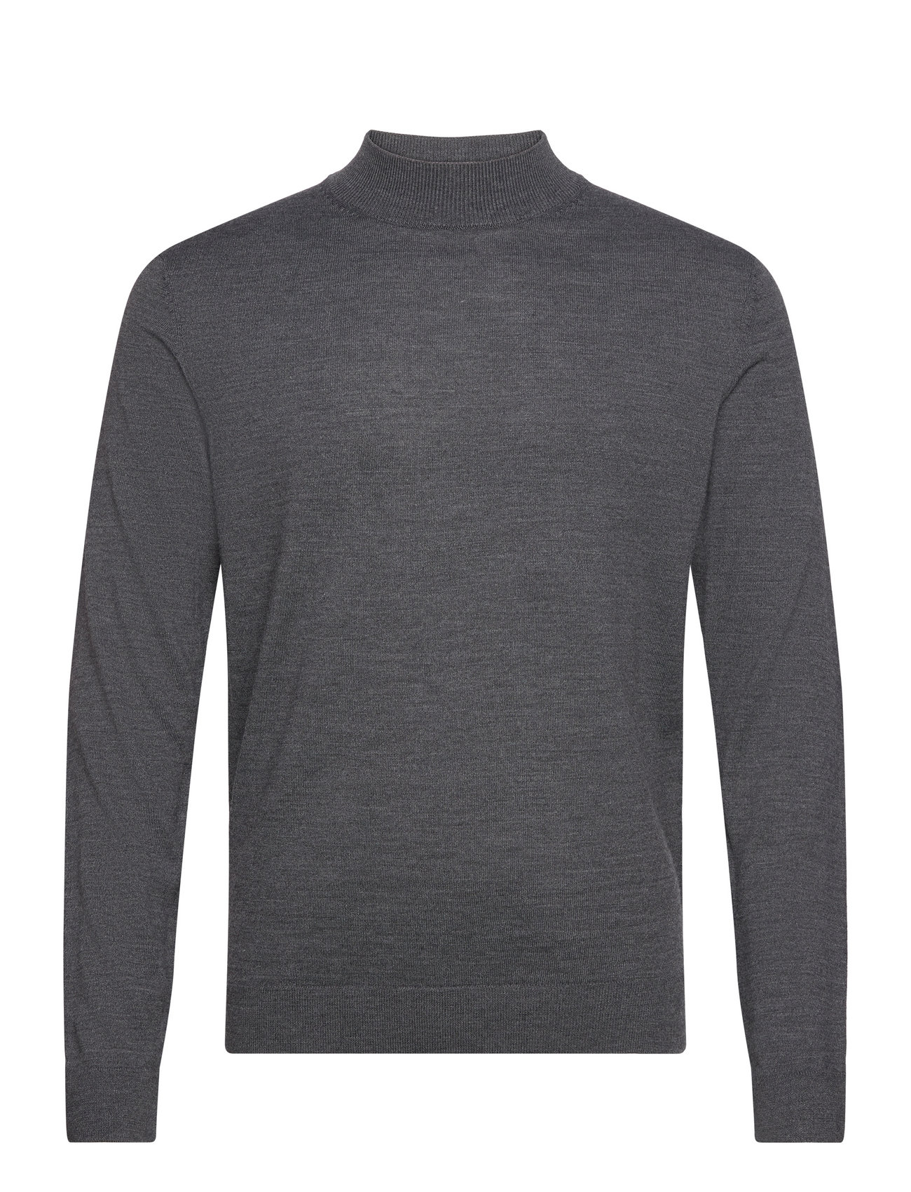Slhtown Merino Coolmax Knit Mock B Noos Grey Selected Homme