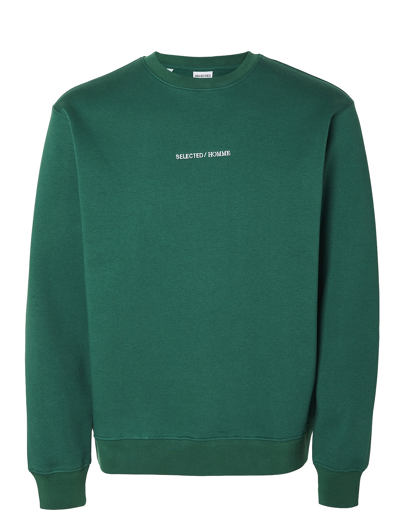 SELECTED HOMME Slhhankie Logo Crew Neck Sweat Noos Grün - M - Herren