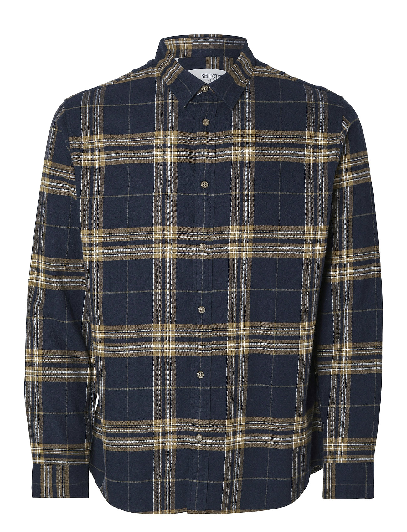 Slhslimowen-Brushed Shirt Ls Noos Navy Selected Homme 121458