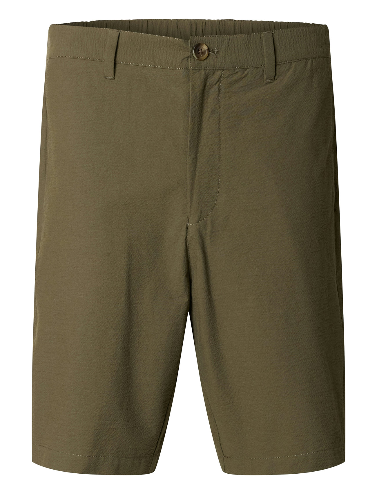 SELECTED Slhregular-Karl Seersucker Shorts Noos Grün - M - Herren
