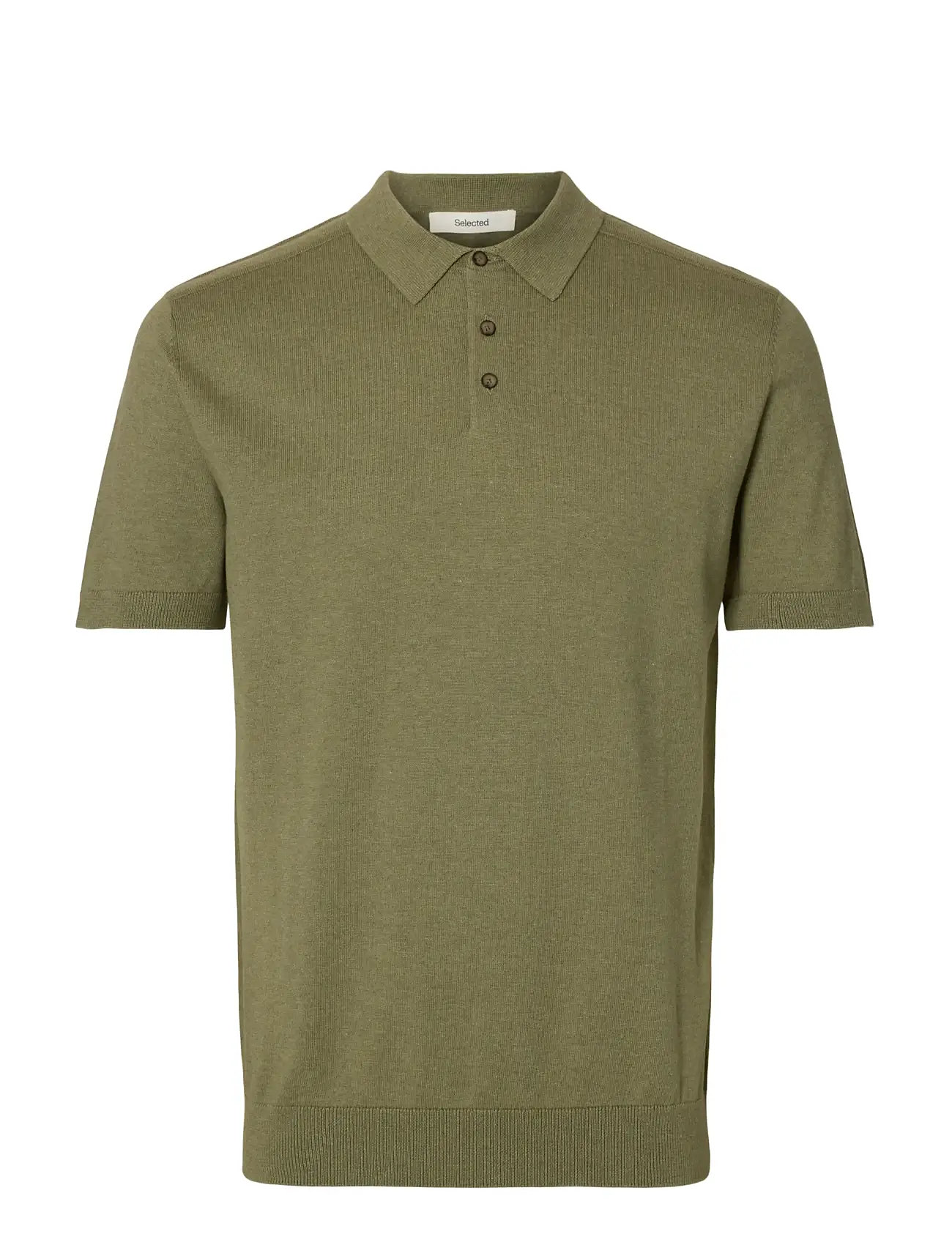 Selected Slmberg Ss Knit Polo Noos (SEL16092437) - Short-sleeved