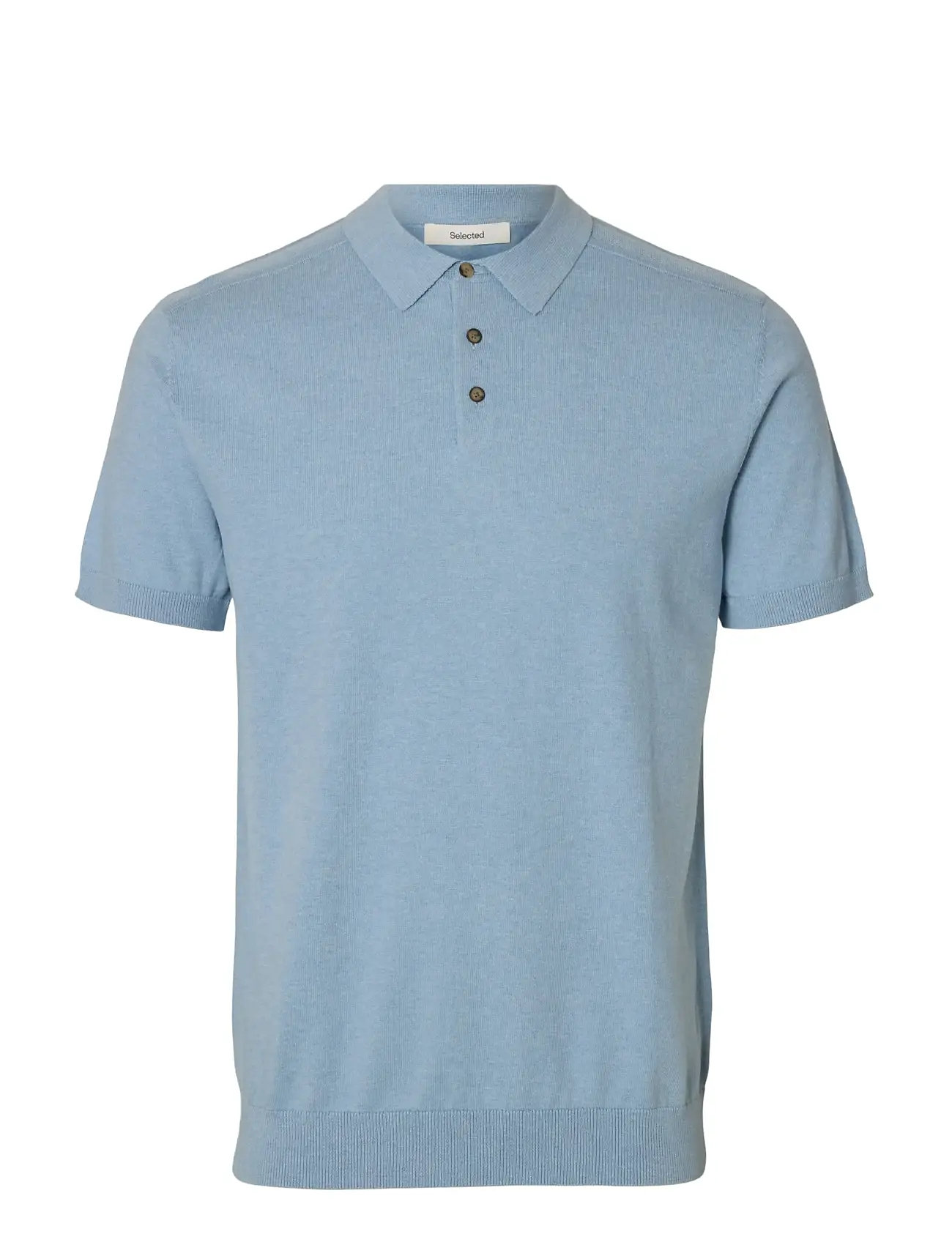 Selected Slmberg Ss Knit Polo Noos (SEL16092437) - Short-sleeved