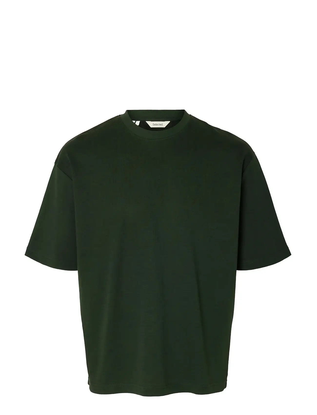 SELECTED Slhlooseoscar Ss O-Neck Tee Noos Khaki - M - Herren