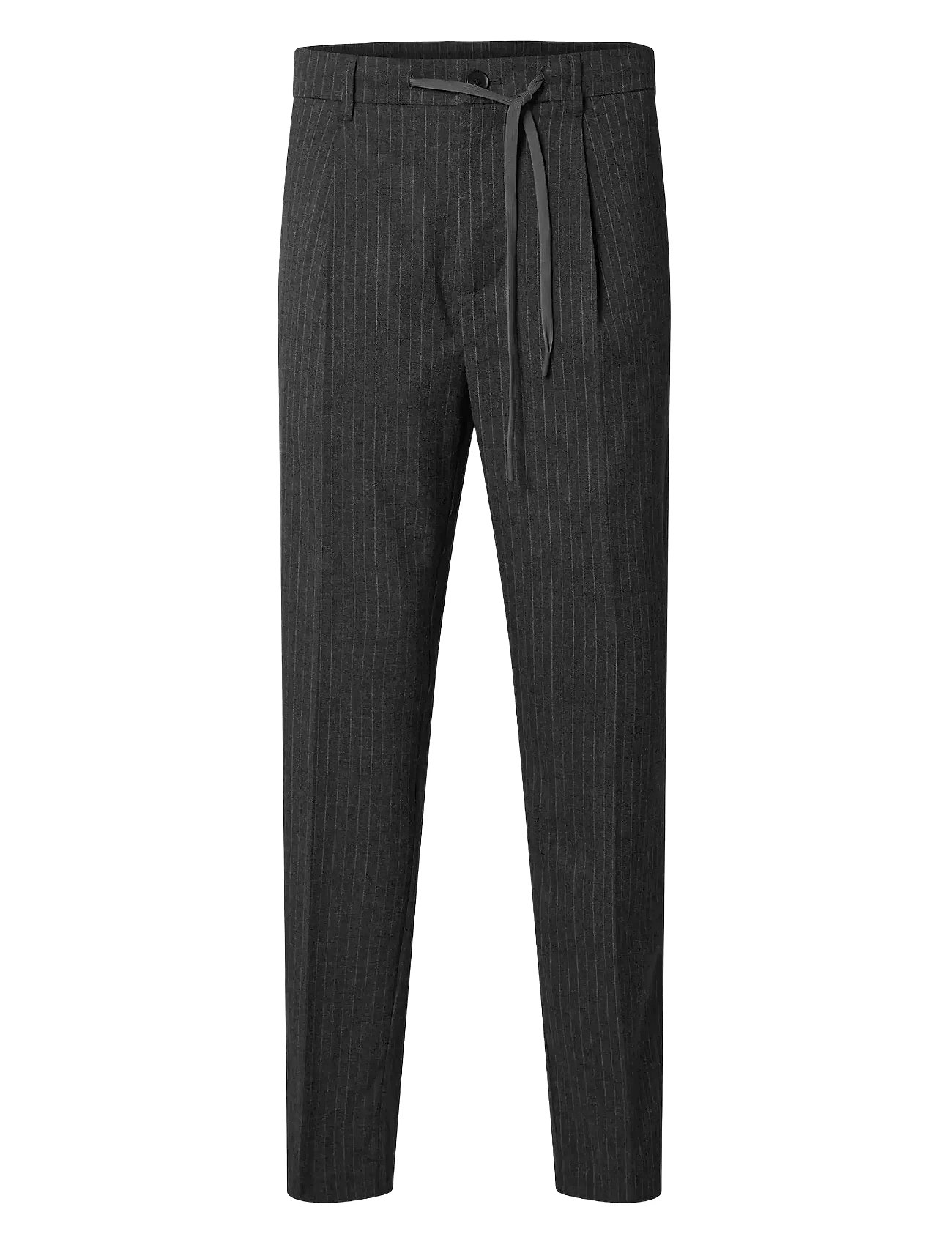 Slh190-Reg Tapered Leroy Pleat Pant Noos Grey Selected Homme 165672