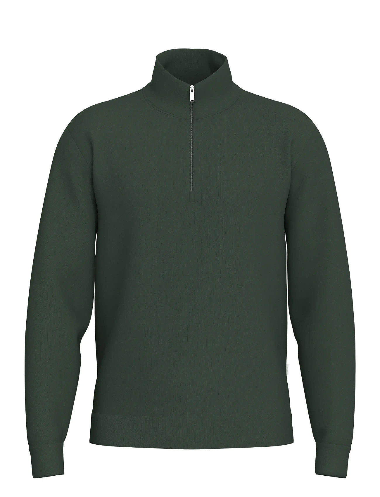 SELECTED Slhemanuel Soft Zip High Neck Sweat Noos Khaki - XXL - Herren