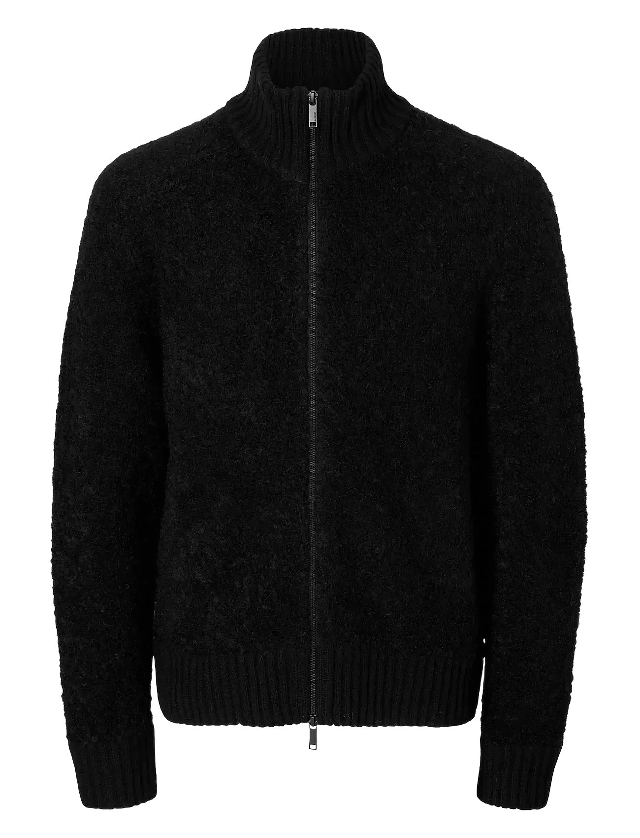 Slhted Ls Knit Relaxed Full Zip Cardigan Black Selected Homme