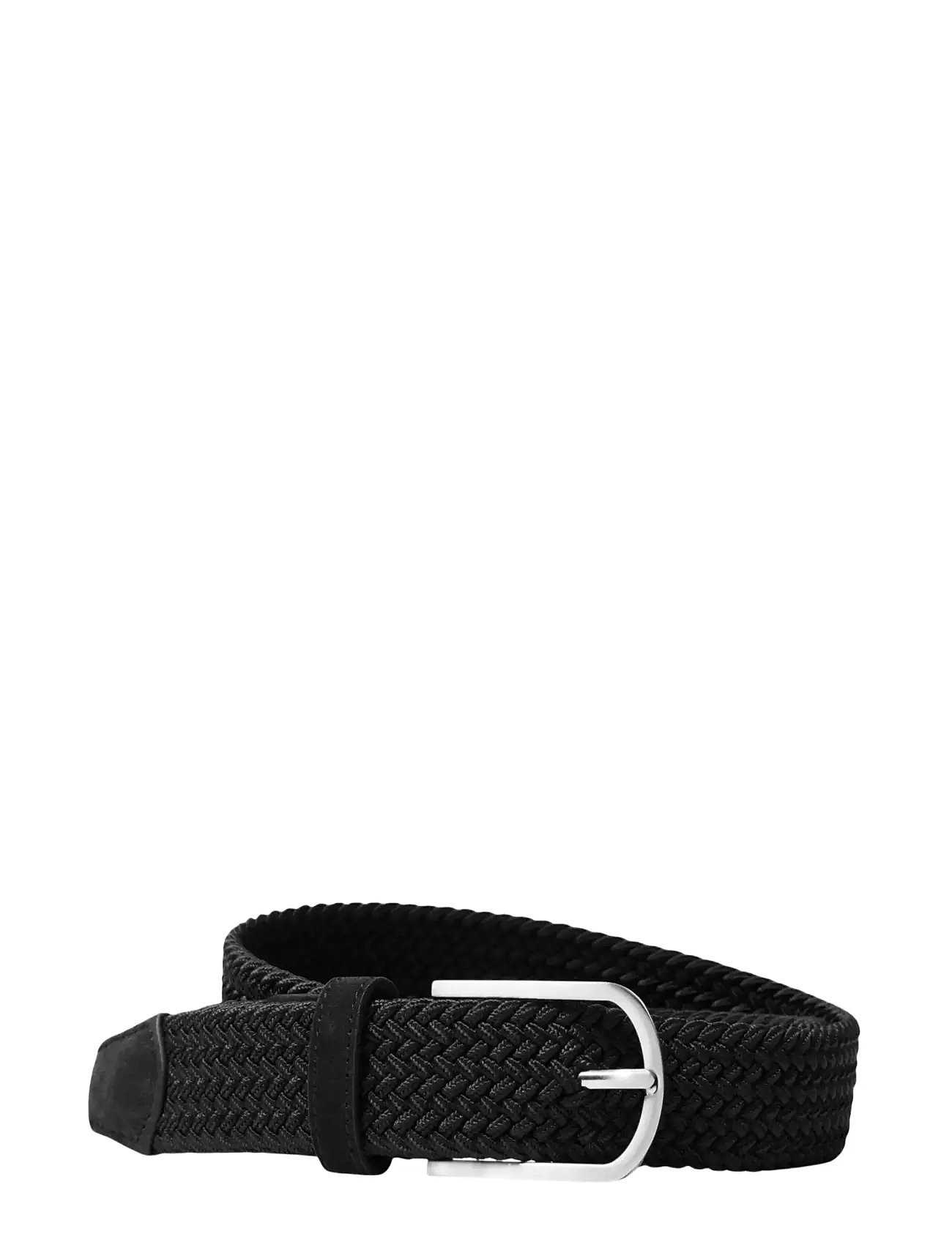 Selected Slhtom Braided Textile Belt, 90, Black, Bælter > Flettet Bælte, Herre