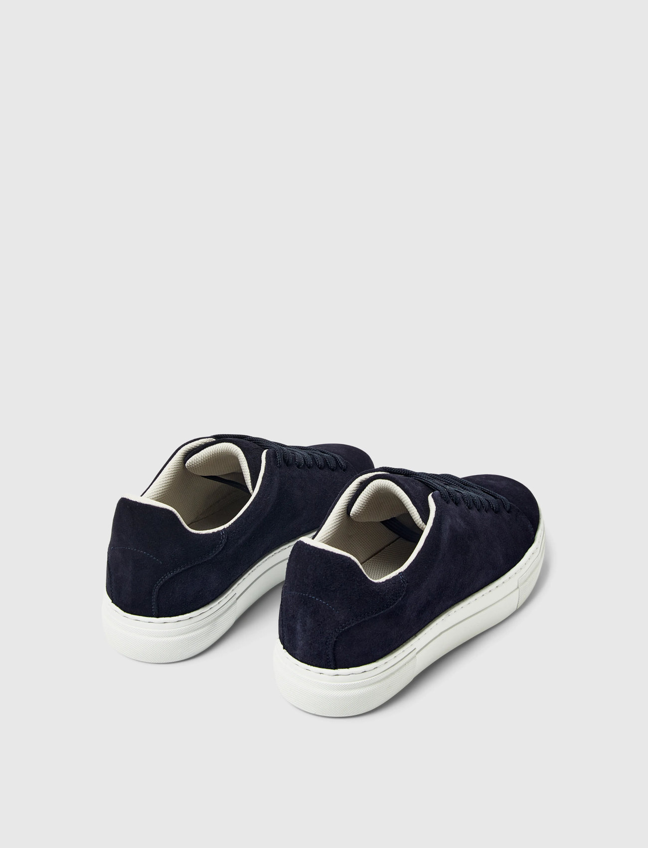 Selected Slhdavid Chunky Suede Sneaker Noos, 42, Navy, Sneakers > Sneakers Med Lav Top, Herre