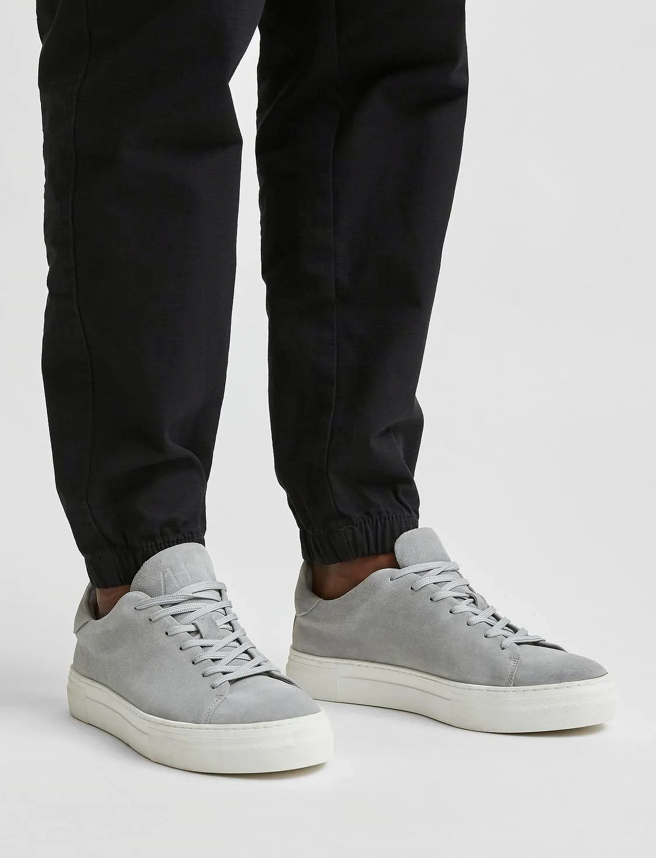 Selected Slhdavid Chunky Suede Sneaker Noos, 42, Grey, Sneakers > Sneakers Med Lav Top, Herre