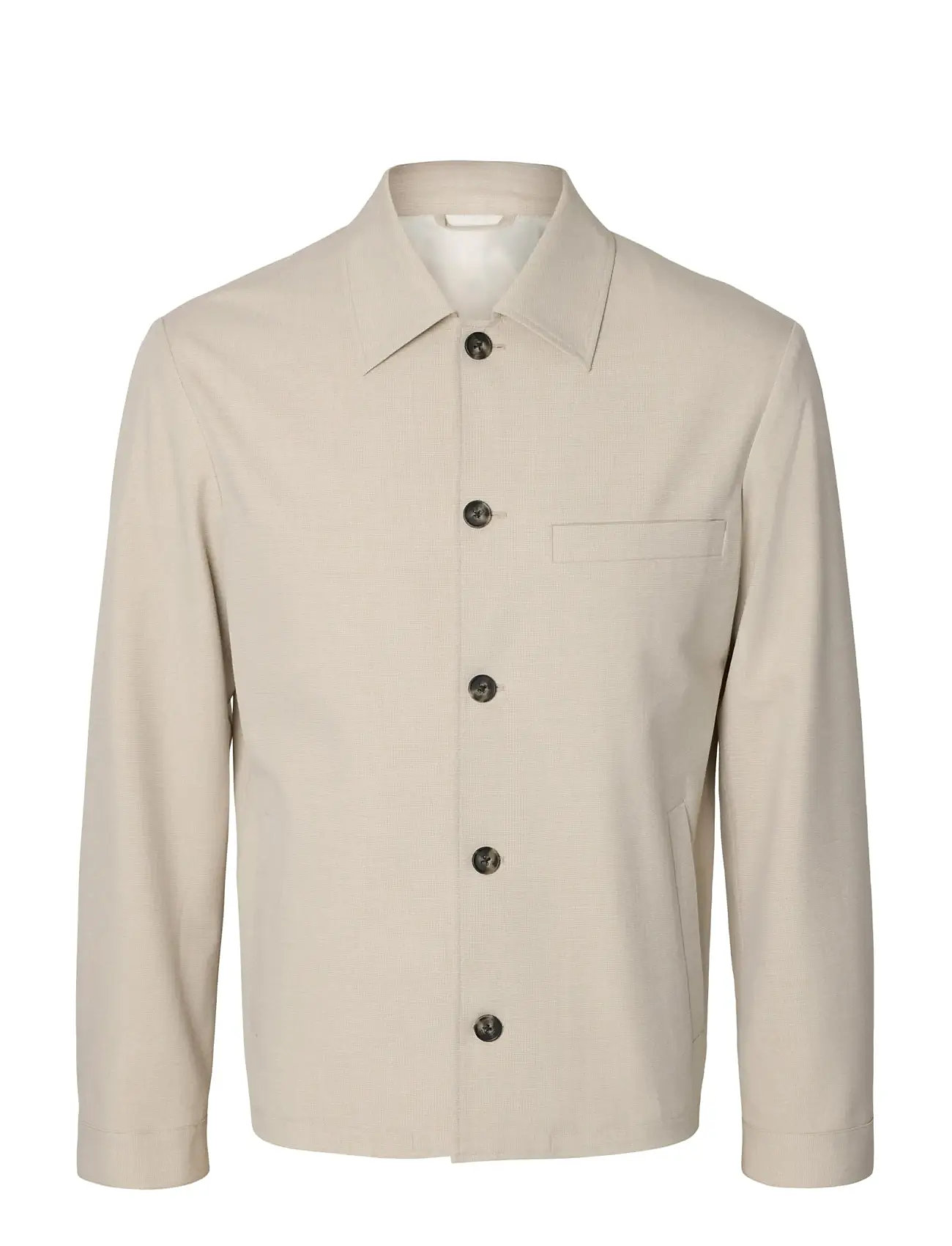 SELECTED Slmreg-Robert Overshirt Noos Cream - XL - Herren