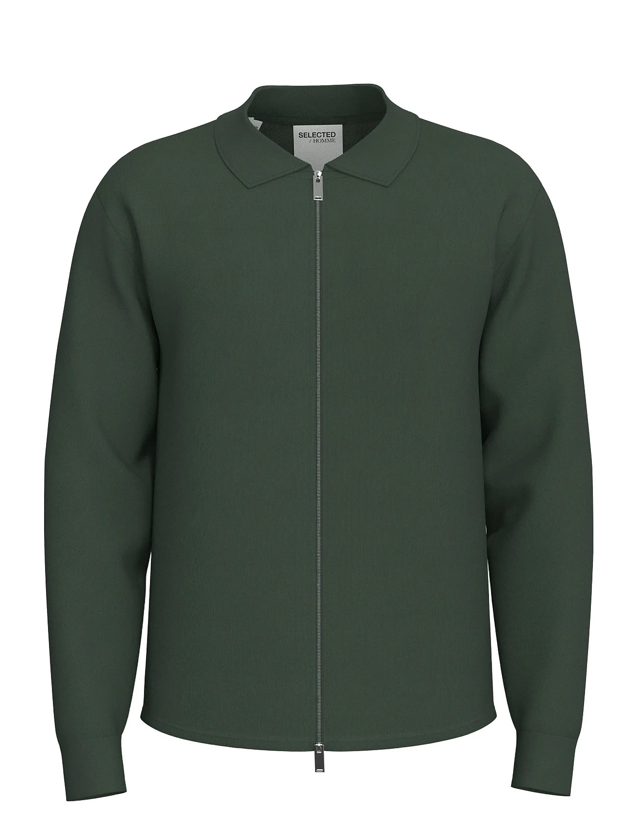SELECTED Slhemanuel Soft Full Zip Sweat Noos Grün - S - Herren