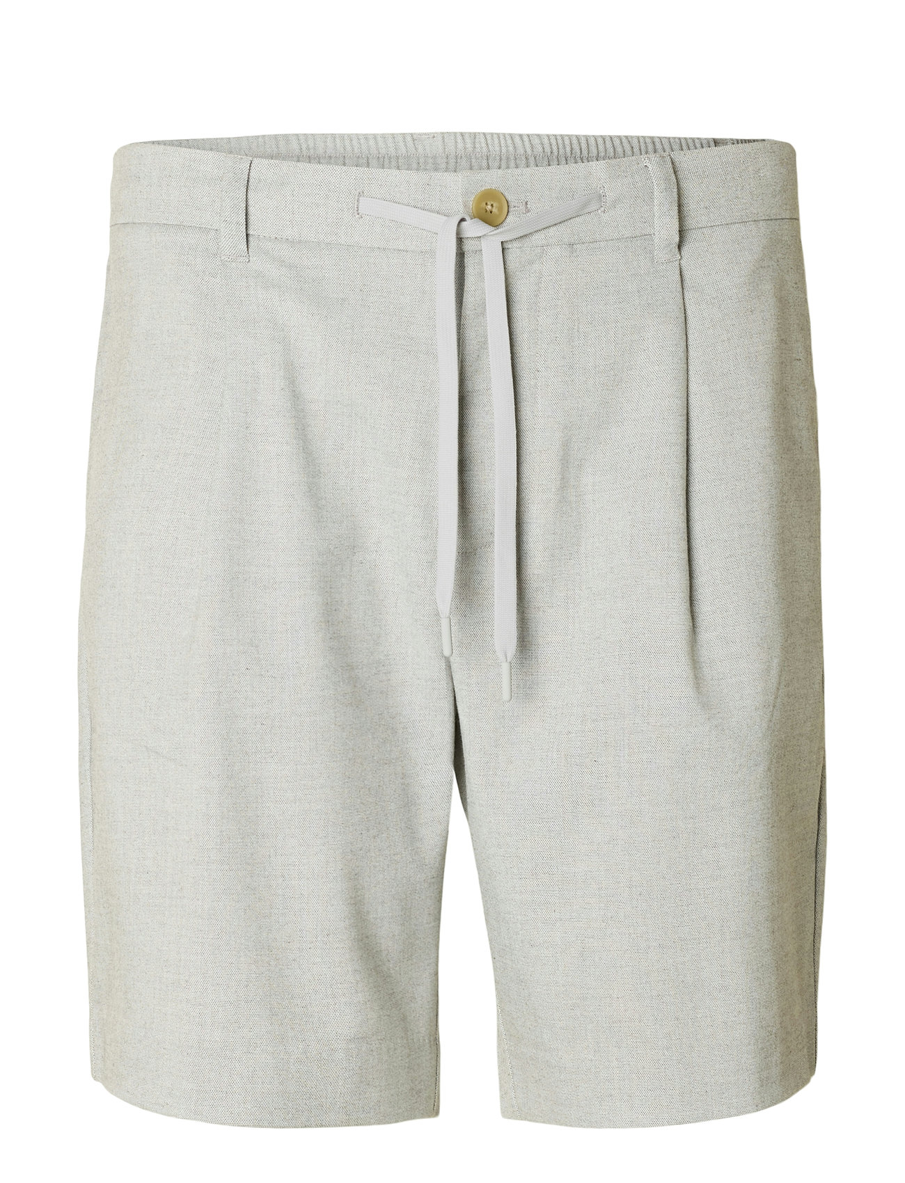 SELECTED Slhregular-Leroy Pleat Shorts Noos Grau - L - Herren