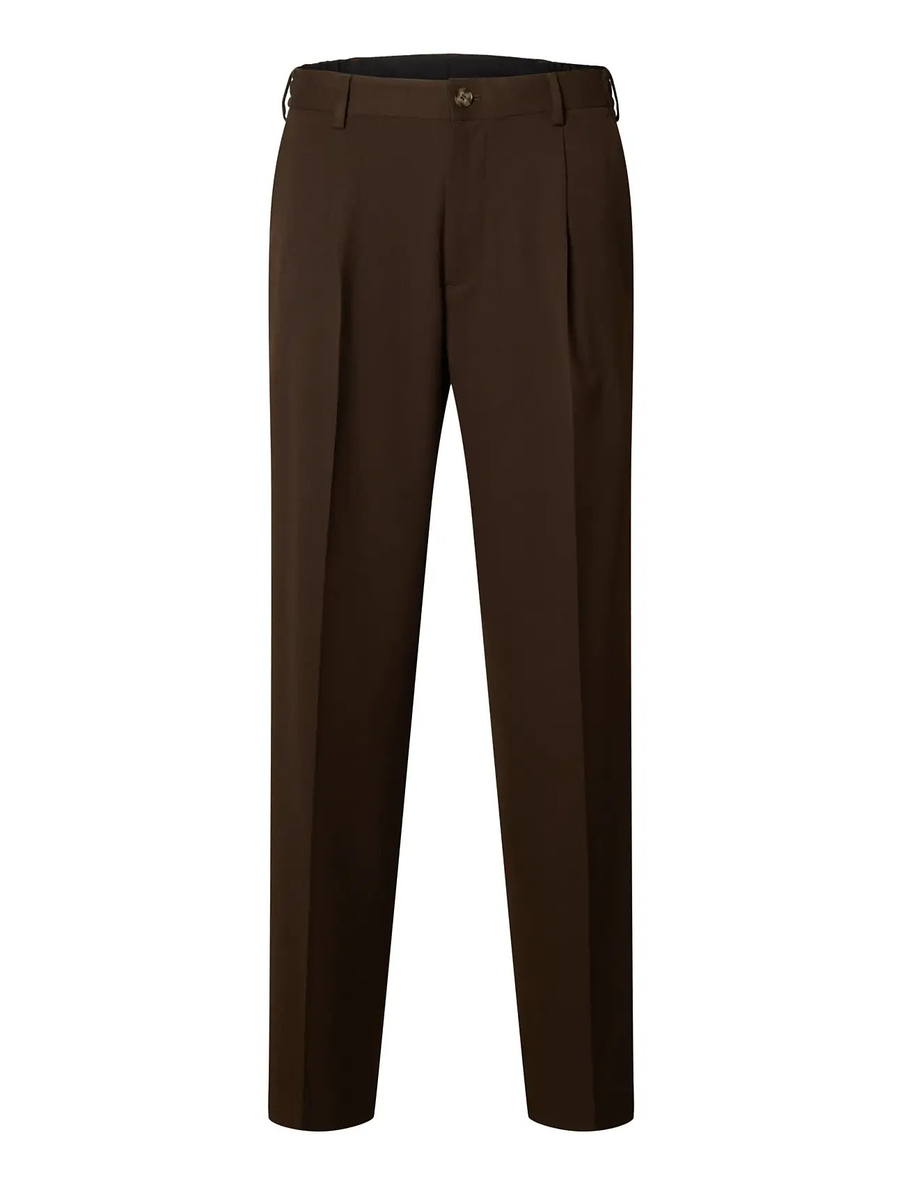 SELECTED Slh220-Loose Finn Flex Hosen Noos Braun - M - Herren