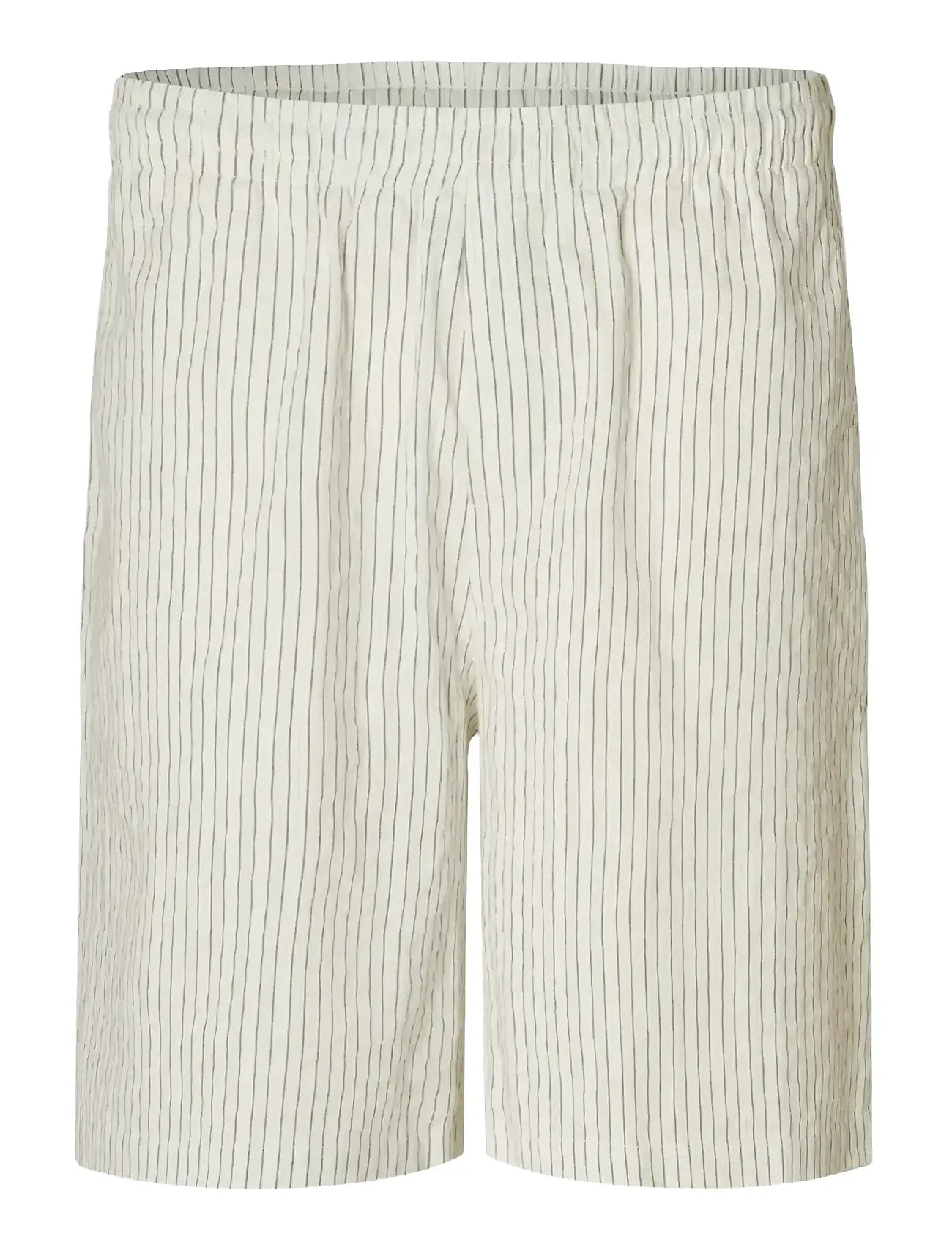 SELECTED Slhloose-Ace Seersucker String Shorts Cream - XXL - Herren