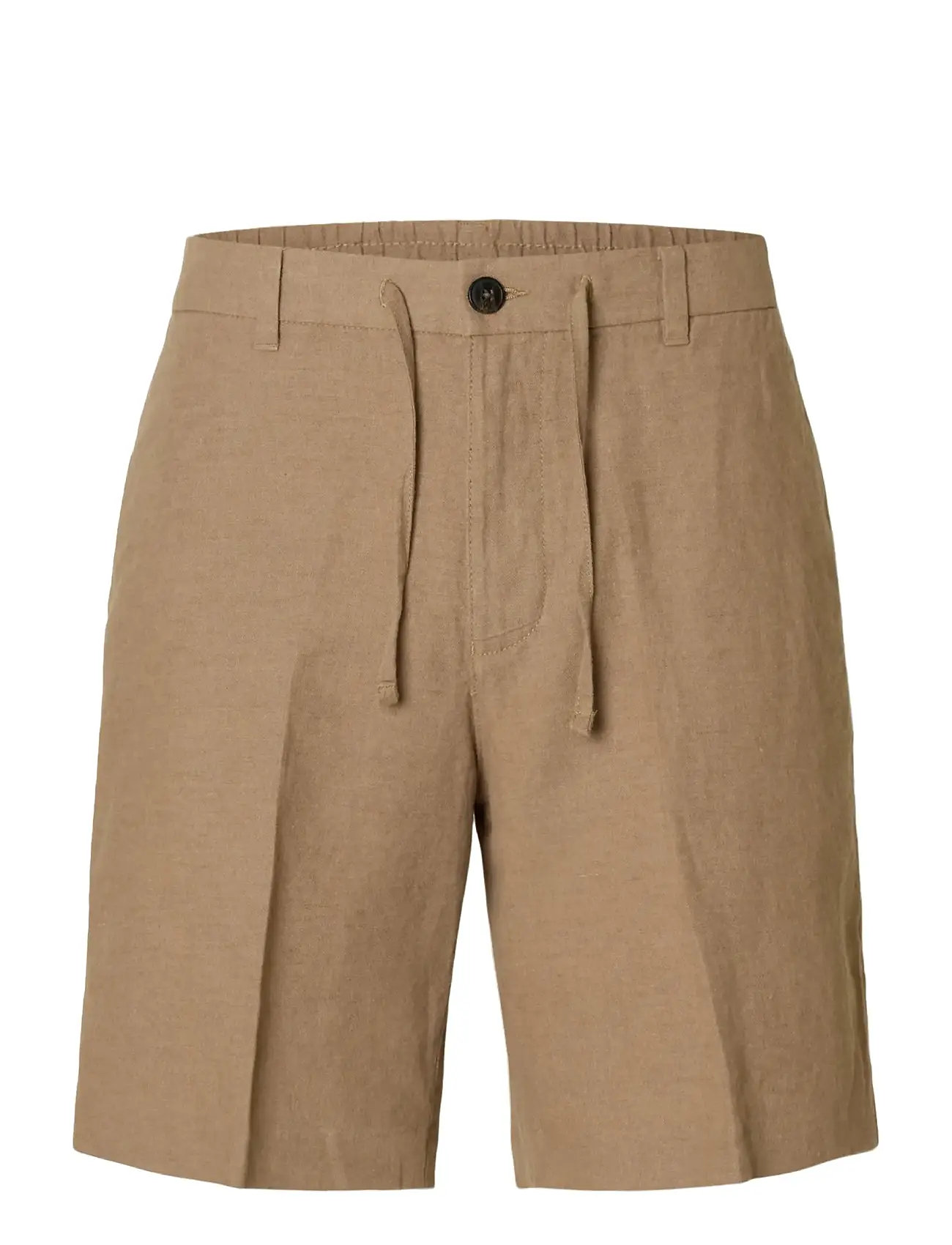 SELECTED Slmregular-Leroy Linen Bld Shorts Noos Braun - S - Herren