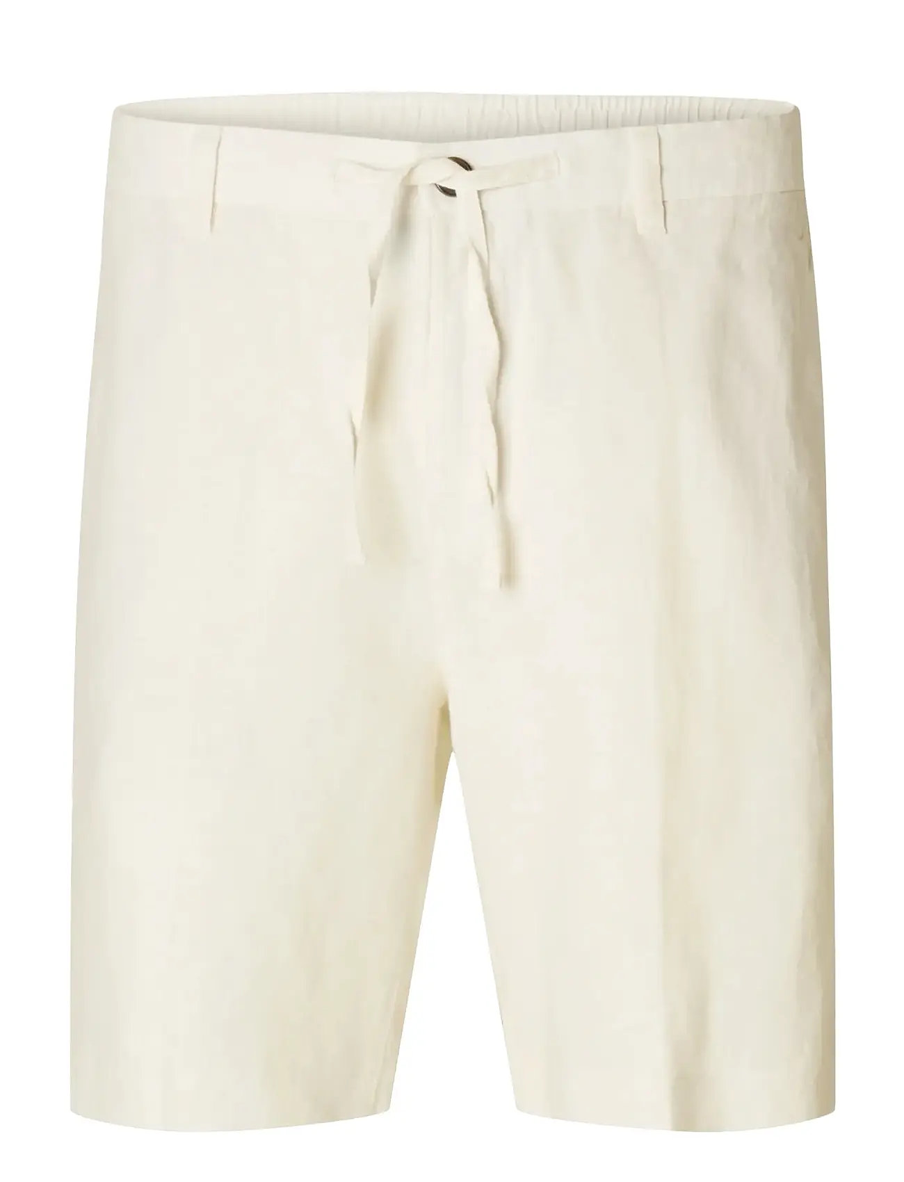 SELECTED Slmregular-Leroy Linen Bld Shorts Noos Cream - S - Herren