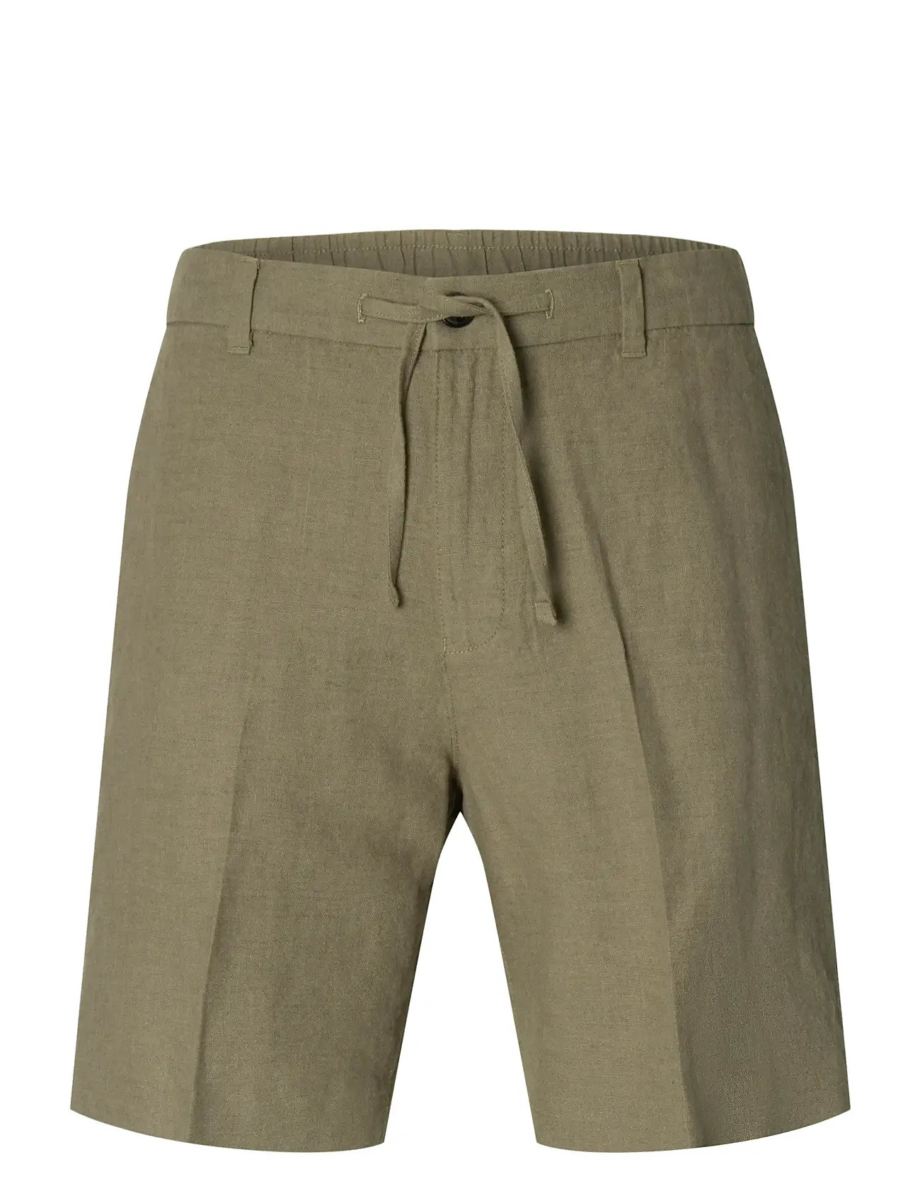 SELECTED Slmregular-Leroy Linen Bld Shorts Noos Khaki - M - Herren